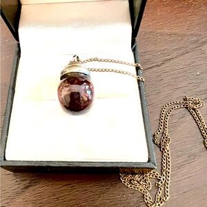 Vintage CACO 1/20 12K gold floating pendant necklace